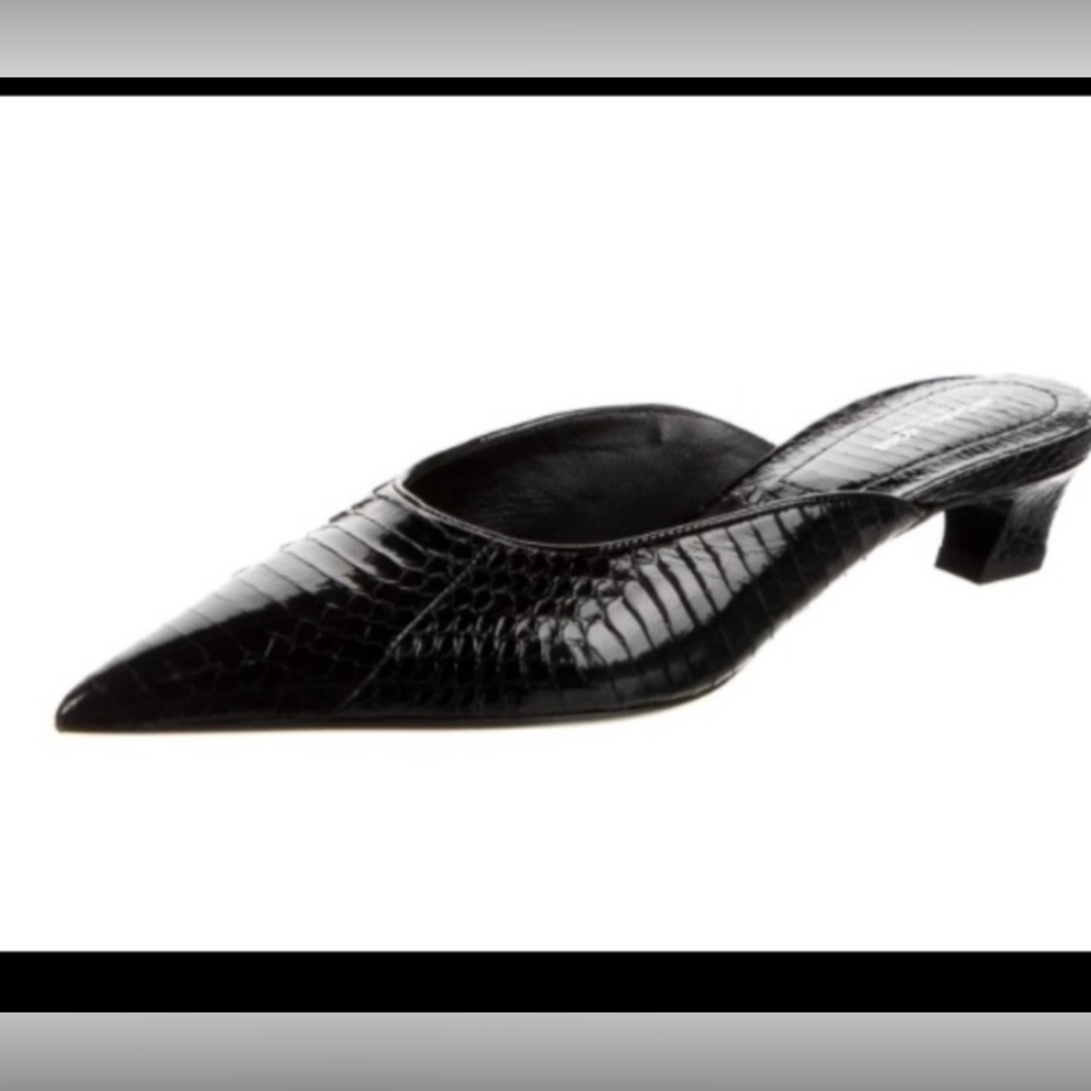 🦋Snakeskin 🦚SEXY! 🦚Michael Kors Designer kitten heel Mules